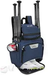 WOLT Baseball Bag Backpack for Youth and Adults-Softball Bag with Separate Helmet Compartment and Shoes Pocket,Multifunctional Sport Backpack for Baseball, Volleyball,Basketball, Soccer