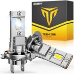 FAHREN Upgraded H7 Light Bulbs, 30000LM 800% Brightness 6500K White, No Adapter Required 1:1 Mini Size H7 Fog light bulbs With Fan, 10-Year Extended Lifespan Non-Polarity Plug and Play, Pack of 2