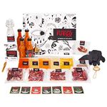 The Good Hurt Fuego by Thoughtfully, Extreme DIY Hot Sauce Set, Includes 5 Pepper Varieties like Ghost Peppers, Spices and Reusable Funnel, Bottles, Strainer, Pen and More, DIY Hot Sauce Making Kit