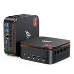 KAMRUI Hyper H1 Mini Gaming PC, AMD Ryzen 7 6800H, 32GB DDR5 4800MHz 1TB M.2 NVMe PCIe3.0x4 SSD Mini PC(8C/16T,up to 4.7GHz), 16MB L3 Smart Cache, Triple 4K Display/WiFi6/BT5.2/Mini Desktop Computers