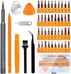 Preciva 48 pieces precision mechanic screwdriver set, mini tool set with Torx T1-T5, T6H-T10H, T15H T20H, etc., repair kit for iPhone, iPad, Switch, PS4, Xbox, laptop, Macbook, glasses, watches, etc