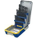 Irwin 3018004 Black Oxide Metal Index Drill Bit Set with Case, 29-Piece