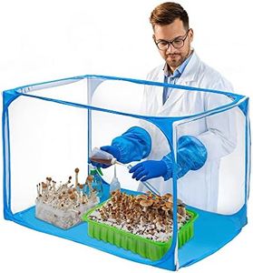 CCGRTART Still Air Box 35.5x23.5x23.5inch Mushroom Grow Kit-Mushroom Grow Bags Portable (Blue)