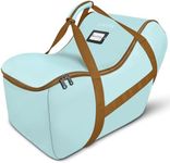 YOREPEK Car Seat Travel Bag for Airplane Compatible with Uppababy Mesa and Base,Chicco Keyfit 30 and Base,Padded Car Seat Carrier for Airport, Car Seat Gate Check Bag, Light Cyan