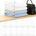 Clear Acrylic Shelf Dividers Closet Organizers for Organization Enthusiasts