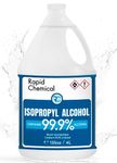 Rapid Chemical Isopropyl Alcohol 99 Percent - Made in Canada - (4L / 1 Gallon) USP Grade Rubbing Alcohol - Bulk Bottle 99.9% Alcohol for Electronics and Surface Cleaner