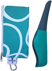 The Tinkle Belle Female Portable Urination Device Teal with case! Discreetly Pee Standing Without disrobing! Intuitive,Compact and Reliable for Hiking/Camping/Travel/Skiing/Great Stocking Stuffer!