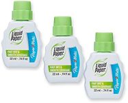 Paper Mate Liquid Paper Fast Dry Correction Fluid, 22 ml, 3 Count