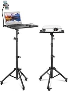 Portable Stable Lifting Projection Tripod (1-1.6 m )With Wheel lock、Flexible Mobile Phone Stand、Spongy Pads to Protection Device Suitable for Projectors,Tablets, laptops Apply to Stage or Studio