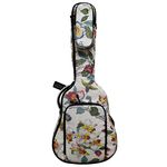 MUSIC FIRST 0.8" Padded Linen American Pastoral Style 36 inch Soft Guitar Case, Gig Bag, 36" Guitar Backpack (FIT FOR 36~37 inch, 3/4 Junior Size GUITAR, CHECK PHOTO No.2 AND MEASURE YOUR GUITAR!)