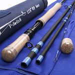 Maxcatch Two-Handed Switch Fly Rod Carbon 9-Piece Switch Rod Fly Fishing(10'6'' 5/6 wt 5 sec)