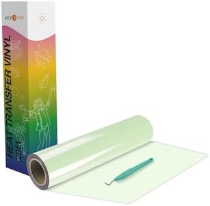 HTVRONT Heat Transfer Vinyl Rolls - 12" x 20ft Pale Green Iron on Vinyl for Shirts, HTV Vinyl for All Cutter Machine - Easy to Cut & Weed for HTV Heat Vinyl Design (Pale Green)