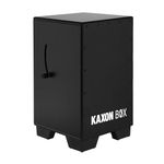 KAXON BOX Rounded corners jet black Adjustable Snare Cajon| (Free Large Hand Shaker) Hand Crafted |Heavy Duty cajon| Lilac wood (H:50 W:30 L:30) - 3 Internal Snares, Deep Bass tone