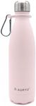 Auryu Best in Class Triple-Walled Insulated Stainless Steel Water Bottle with bonus handle included, Drinks Cold for 24h & Hot for 12h, Leak Proof, Make a Difference in the World, 17oz (Pink)