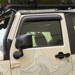 Rugged Ridge 11349.11 Window Visors,Front,Tape 2007-2018 JEEP WRANGLER(JK)