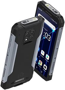 Hammer Construction 6 Inch IPS Outdoor Mobile Phone, IP69 Robust Military Smartphone, Waterproof, Shockproof, Dustproof, Battery 6000 mAh, Android 12, 128GB Memory, 6GB RAM, Dual SIM, GPS with Laser