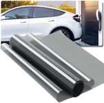 50% Nano Ceramic Car Window Tint for New Energy, 85% IR Heat Sun Blocking 99% UV Protection, Signal Friendly One Way Privacy Window Film, HD Anti Glare Durable Adhesive Film, Easy Install, 20in x 10ft