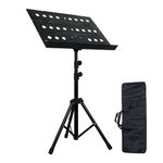 Kadence Nk09f Professional Notation Stand Foldable Music Sheet Holder With 2-step Adjustable Height And Travel Pouch (K-NSTD-NK09F)