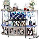 YITAHOME Bar Table Cabinet with Pow