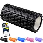 ROMIX Foam Roller for Deep Tissue Muscle Massage to Release Legs and Back Pain, Extra Firm High Density Ultra Durable Resistant Trigger Point Therapy, Crossfit Stretching, Pilates Yoga