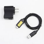 MaxLLTo 1A USB AC/DC Power Adapter Charger Cord for Samsung L210 WB550 TL105 NV9 Camera