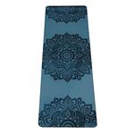 YOGA DESIGN LAB | The Infinity Mat | Luxurious Unique Non-Slip Design Provides Unparalleled Grip to Support and Align You Beautifully | Eco-Friendly | 4 Colors | w/Carrying Strap! (Mandala Navy)