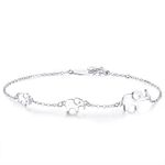 BlingGem Bracelet for Women 925 Sterling Silver 3 Elephants Bracelet for Family Symbol 3 Generations Animal Jewellery Mothers-day Gift for Mother Daughter Grandmother