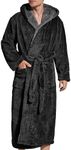 SlumberMee Mens Fleece Plush Robe w