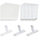 wimony 16 Pairs (32 Strips) No Nails Picture Hanging Strips, Removable Adhesive Wall Hanging Strips, Suitable for Pictures, Mirrors, Frames and Wall Art