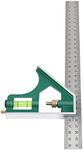 Carpentry Squares,300mm Combination Square Angle Ruler Combo Square Carpentry Tools,Stainless Steel Forging,45/90 Degree with Bubble Level Framing Square,T Ruler Metal Ruler for Engineer Craftsman