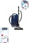 Miele Complete C3 Multi Surface Canister Vacuum Cleanser w/Turbo Head+ HEPA Filter + XL Value Pack, 8 Bags & 4 Filters