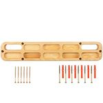 Wooden Hang Board - Climbing Board for Doorway - Hand Strengthener Equipment for Training Finger - Grip and Pull Up