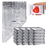 Essenhome 50 Pcs Emergency Mylar Thermal Blanket,fire Blanket,Gigantic Space Blanket 82 * 52 in. Marathons and Car Use