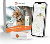 Weenect Cat XS - New GPS Tracker for Cats | Real-time Mini GPS Tracker for Cats | Smallest Model on The Market | Collar Included