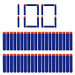 YAAVAAW 100Pack 7.2cm Blue Refill Darts X Shots Foam Bullet Darts for Nerf N-strike Elite Series Blasters Kids Nerf Toy Gun Bullets Darts Refill