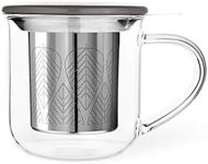 Viva Minima Eva Loose Leaf Tea Infuser Mug, Wool Grey, 14 Ounce