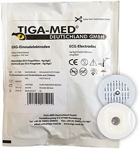 Tiga-Med ECG - Electrodos (100 unidades, 45 mm, gel sólido)