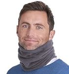 Tough Headwear Winter Neck Gaiters For Men & Women - Fleece Neck Gaiter Snood - Fleece Neck Warmer Snoods - Mens and Womens Ski Gaiter Neck Scarf - Cozy Neck Warmers - Gray