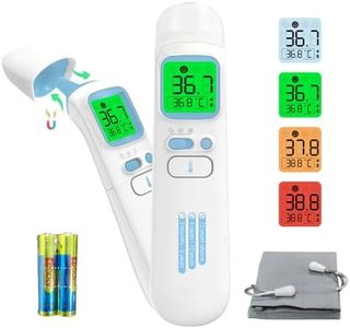 MiTdir® 20B Infrared Digital Ear and Forehead Thermometer, Non Contact Medical Temperature Thermometer for Adults Children Baby and Object with Fever Alarm, Instant Reading, Memory Function (20B)