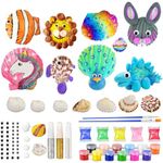 Craft Kits for Kids Age 3-10 Boys Girls Shell Painting Kit for Kids 4 6 7 8 9 Year Old Arts and Crafts Toys Gifts for 3-10 Year Old Boys Girls Birthday Present Activities for Kids Age 3 4 5 6 7 8