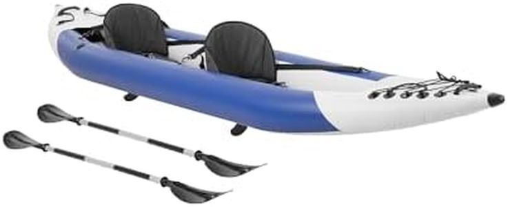 MSW Kayak gonflable 2 places Kit complet avec pagaie, siège et accessoires Kayak gonflable 2 places Canoë gonflable Canoë kayak gonflable Kayak
