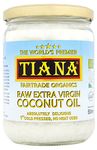 TIANA® Fairtrade Organics Raw Extra Virgin Coconut Oil, Voted UK no.1 for Skin, Hair and Cooking. 500ml Pack of 1