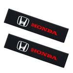 Seat Belt Cover Pad Seatbelt Car Strap Covers Seat Cover Soft Shoulder pad for Helping Protect Your Shoulder from The Rubbing Kids for Kids & Adults- 2 Pcs (Honda- Black)