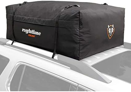 Rightline Gear 100R30 Range 3 Weatherproof Rooftop Cargo Carrier for Top of Vehicle, Attaches With or Without Roof Rack, 18 Cubic Feet, Black