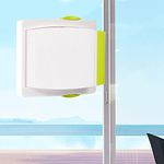 SEQUHITKU Sliding Door Lock,Child Proof Safety Window Locks For Glass Doors Closets & Cabinets (Suit For Working Space Over 0.4In) No Drilling Tools Needed (3 Pack),Green