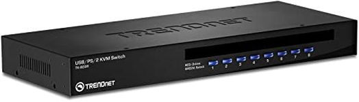 TRENDnet 8-Port USB/PS/2 Rack Mount KVM Switch TK-803R (Black)