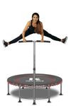 KENSONE 40" Rebounder Trampoline for Adults with Bungee, 450LBS Quiet Mini Exercise Trampoline with Adjustable T-Shaped Foam Handle Bar, Fitness Trampoline for Indoor/Garden/Gym Workout