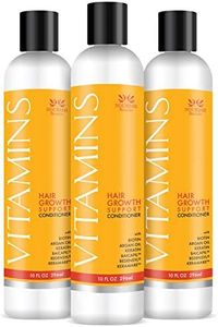 Nourish Beaute Vitamins Conditioner for Hair Loss that Promotes Hair Regrowth, Volume and Thickening with Biotin, DHT Blockers, Antioxidants, Oils and Extracts For Men and Women, Conditioner, 3 Pack