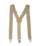 RR DESIGN suspenders for boys, kids,men and women (kaki, 4-8 yrs)