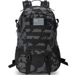 Jueachy Tactical Backpack for Men Hiking Day Pack Molle Military Rucksack Waterproof 30L EDC Bag with USA Flag Patch